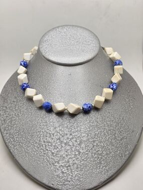 Miriam Haskell Milk Glass Necklace